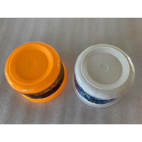 Lot 2 Vintage McDonalds 1999 Halloween Happy Meal Treat Bucket Pail No Lids - Picture 6 of 12